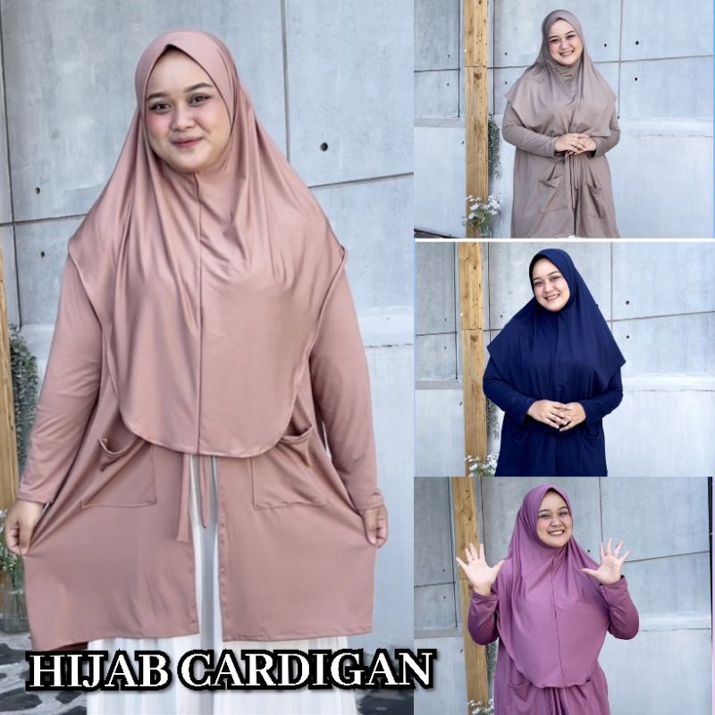 HIJAB INSTAN 2IN1 CARDIGAN/HIJAB SPORT SET OUTER/HIJAB INSTAN CARDIGAN/JILBAB SPORTY SYAR'I MUSLIMAH
