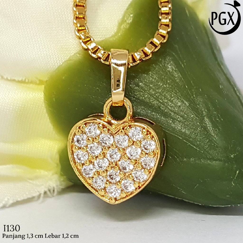 PGX Liontin Kalung Xuping Wanita Perhiasan Lapis Emas Aksesoris Fashion - I130