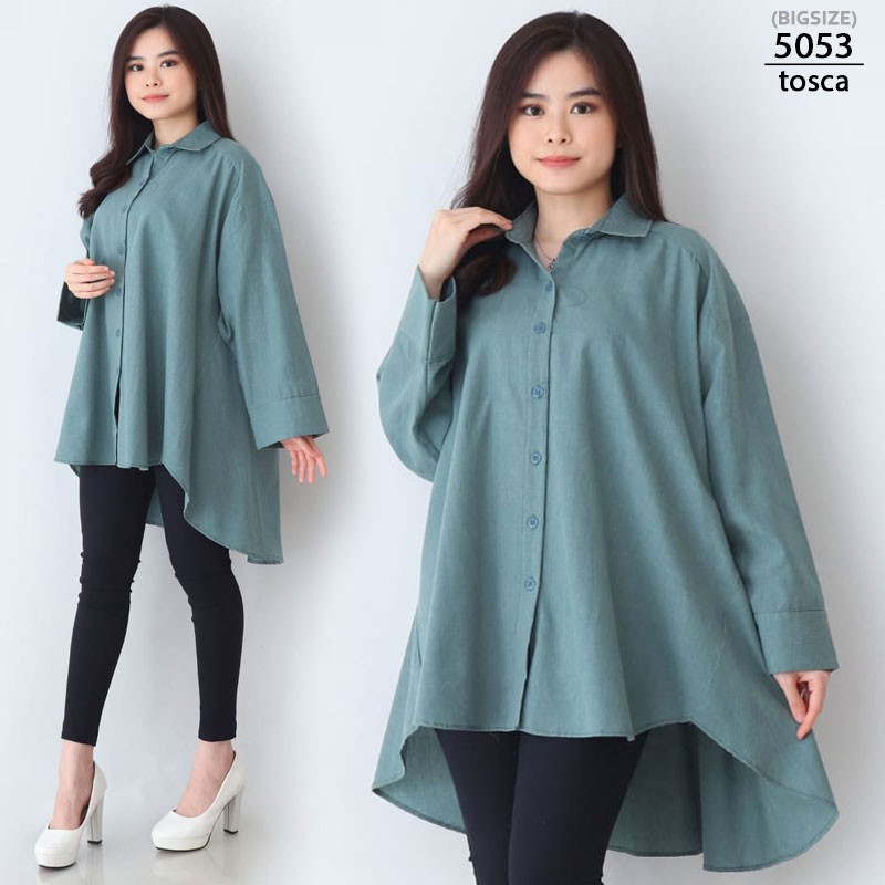 ARENA - Oversized Long Shirt Jumbo Wanita