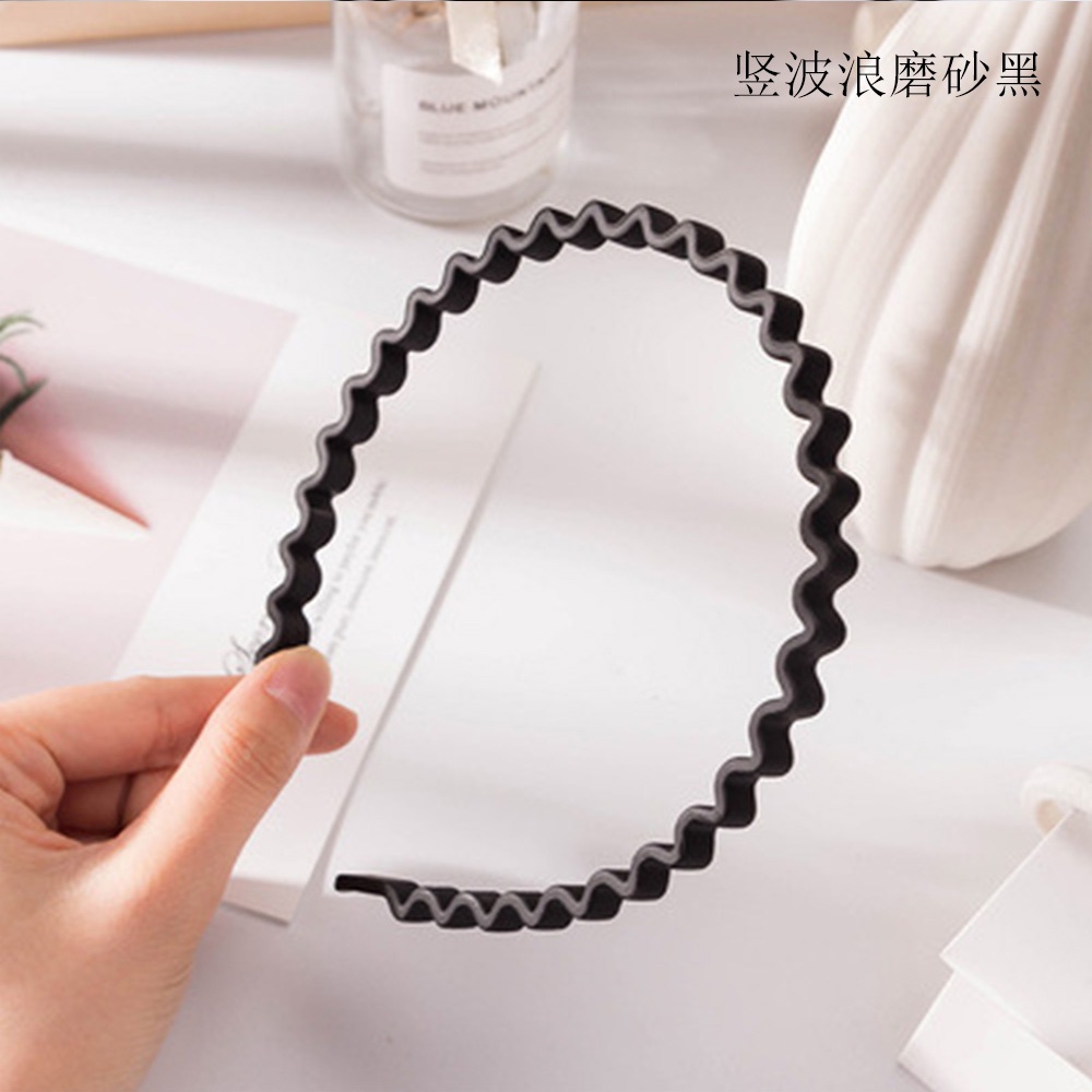 【COD Tangding】Black Series Frosted Acrylic Plastic Headband Korean Hairband Fashion Hair Accessories