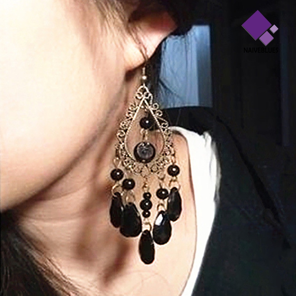 1 Pasang Anting Hoop Liontin Water Drop Untuk Daily Life