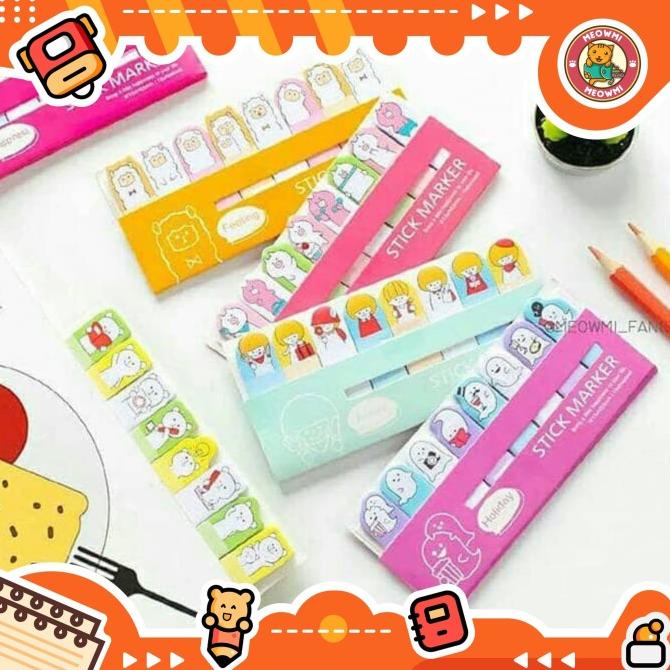 

_^_^_^] Sticky bookmarker karakter lucu MB0028
