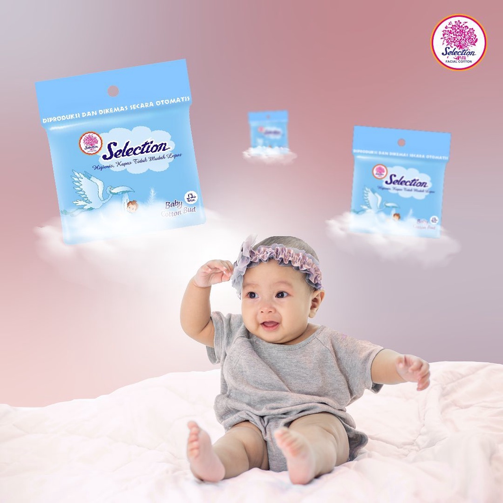 ★ BB ★ Selection Cotton Bud Baby 100 Sticks - Kapas Korek Kuping - Cottonbud