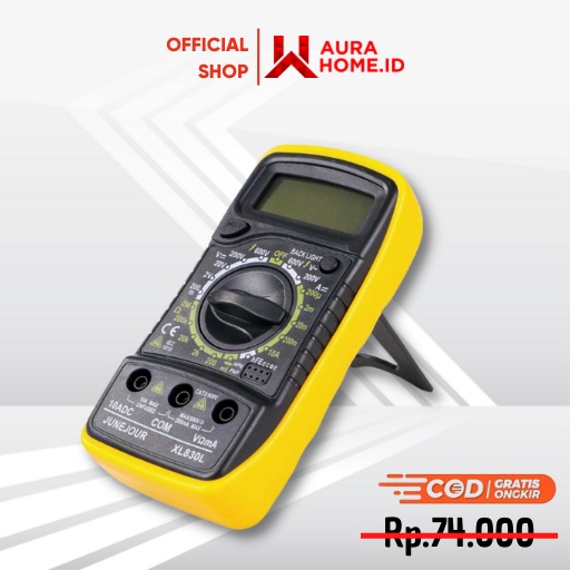 Mini Digital Multimeter AC/DC Voltage Tester / Digital Clamp Meter Tester / Alat Pengukur Tegangan L