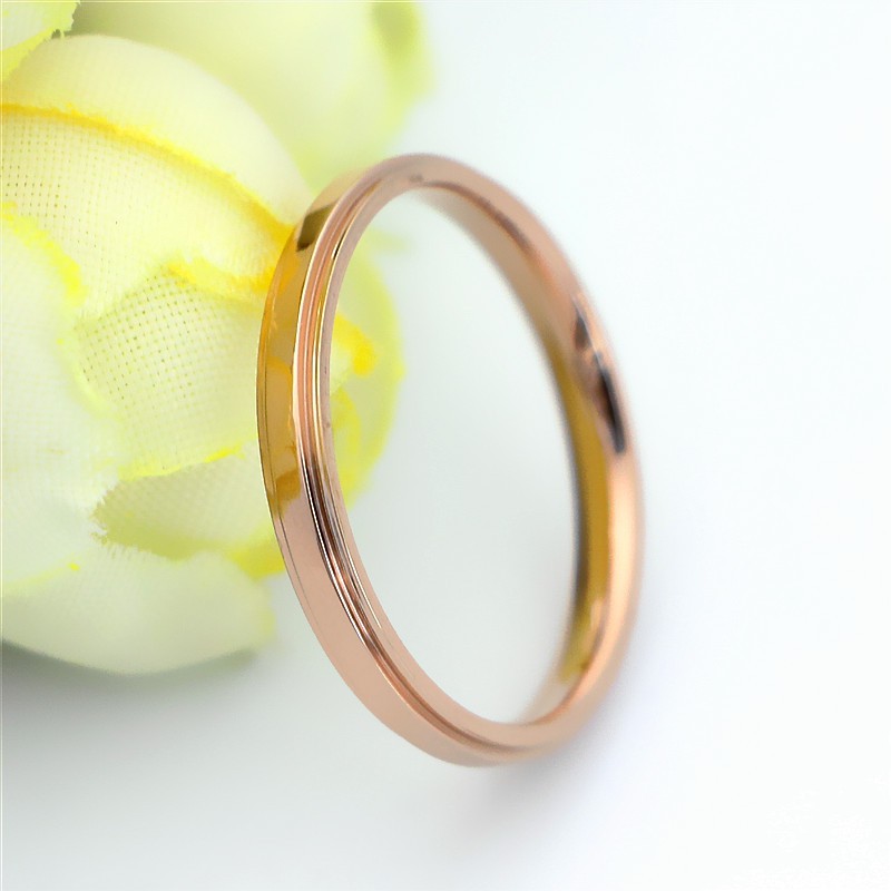 Cincin Titanium Mini Korea Wanita CK096 warna bisa untuk cincin kawin nikah fashion simple