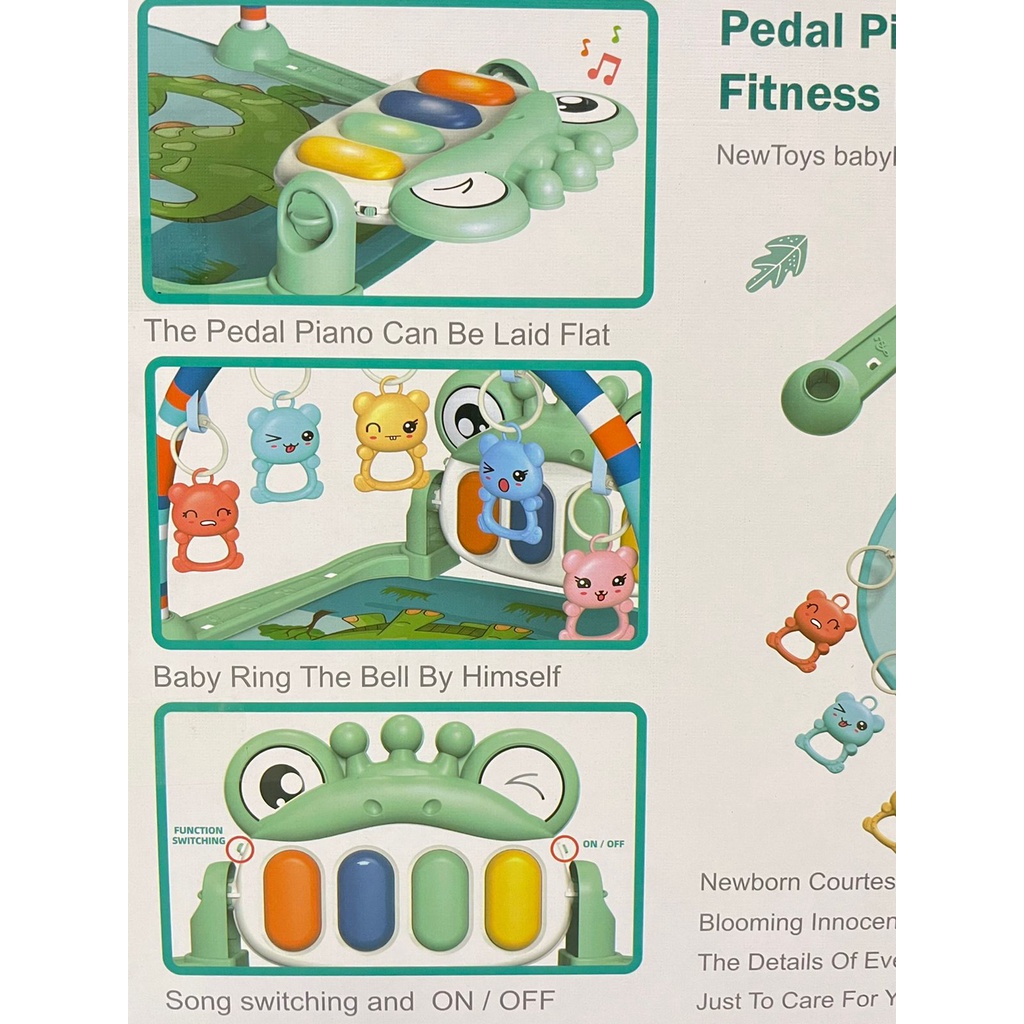 PIANO GYM RACK Matras Tidur Bayi Playmat Mainan Edukasi Musik Baby Gym - Mainan Anak