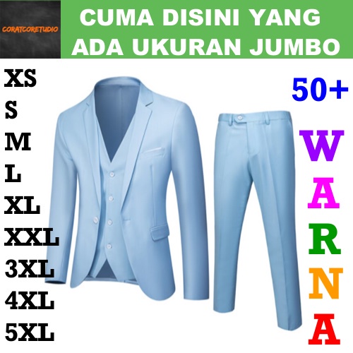 XXXXXL 5XL XXXXL 4XL XXXL 3XL XXL XL L M S XS Blazer Pria Jas Cowok Laki Celana Rok Rompi Wanita Cew