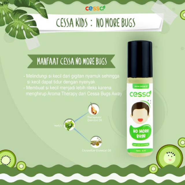 CESSA KIDS NO MORE BUGS / ESSENTIAL ANTI NYAMUK / CESSA KIDS