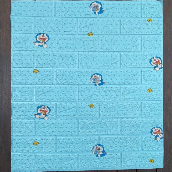 PROMO!! BUY 25 FREE 1 !! WALLFOAM 3D MOTIF ANAK-ANAK 70X77 CM / WALPAPER FOAM-Doraemon 5MM