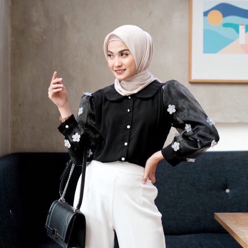 Shiena Top / Top Lucu / Top Organza / Blouse Organza