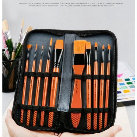 

giorgione brush G-F300/G-F200 set 10pcs with wallet