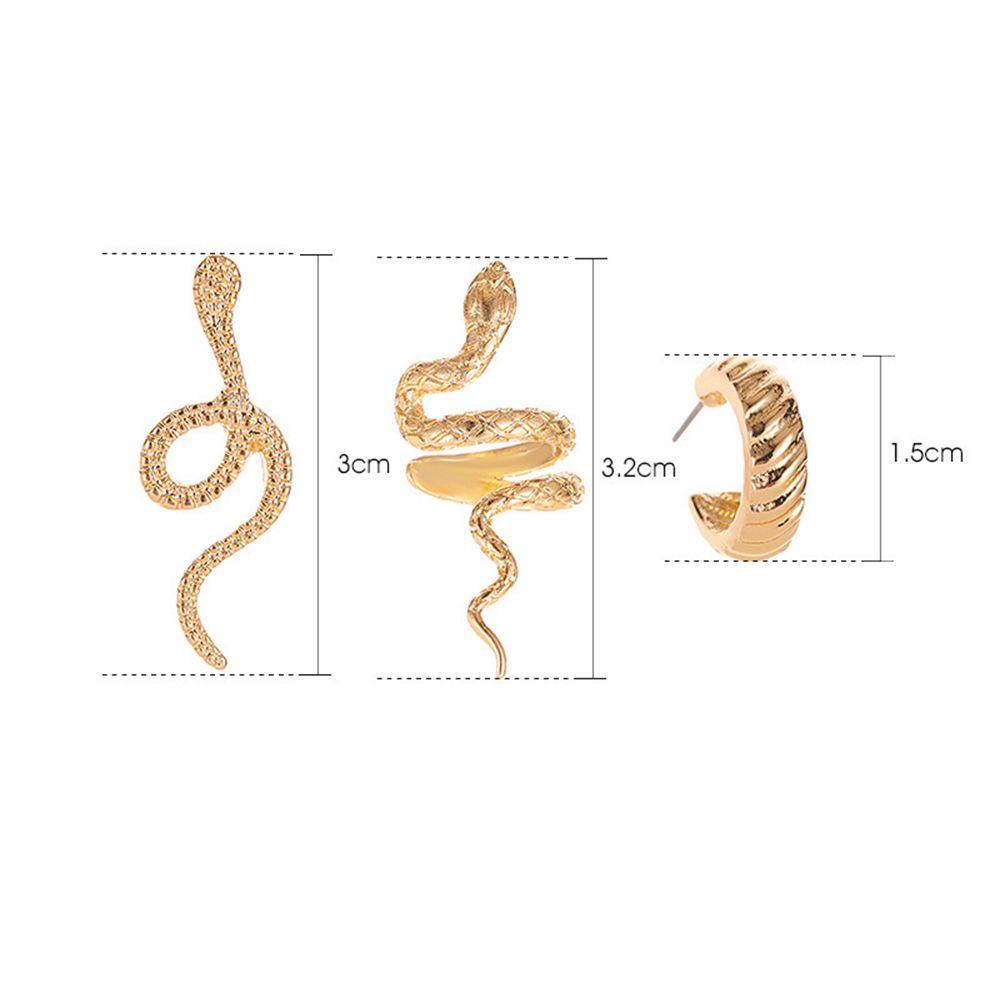 Preva Snake Ear Clip Wanita Pesta Punk Ear Hook Manset Telinga Vintage Ear Drop