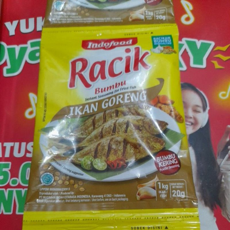 

Racik ikan goreng 20 gram