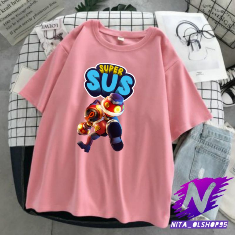 baju anak super sus flashbang kaos supersus