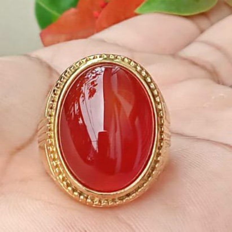 CINCIN BATU AKIK SULAIMAN MADU ASLI NATURAL STONE