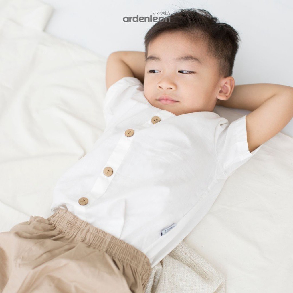 ARDENLEON (1-7thn) Boys Aslan Button Shirt Atasan Anak Pakaian Anak Laki-Laki ARDEN LEON CBKS