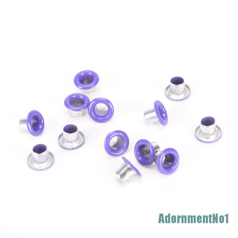 [AdornmentNo1]100pcs 3mm Scrapbook Eyelet Random Mixed Color Metal eyelets For DIY clothes New