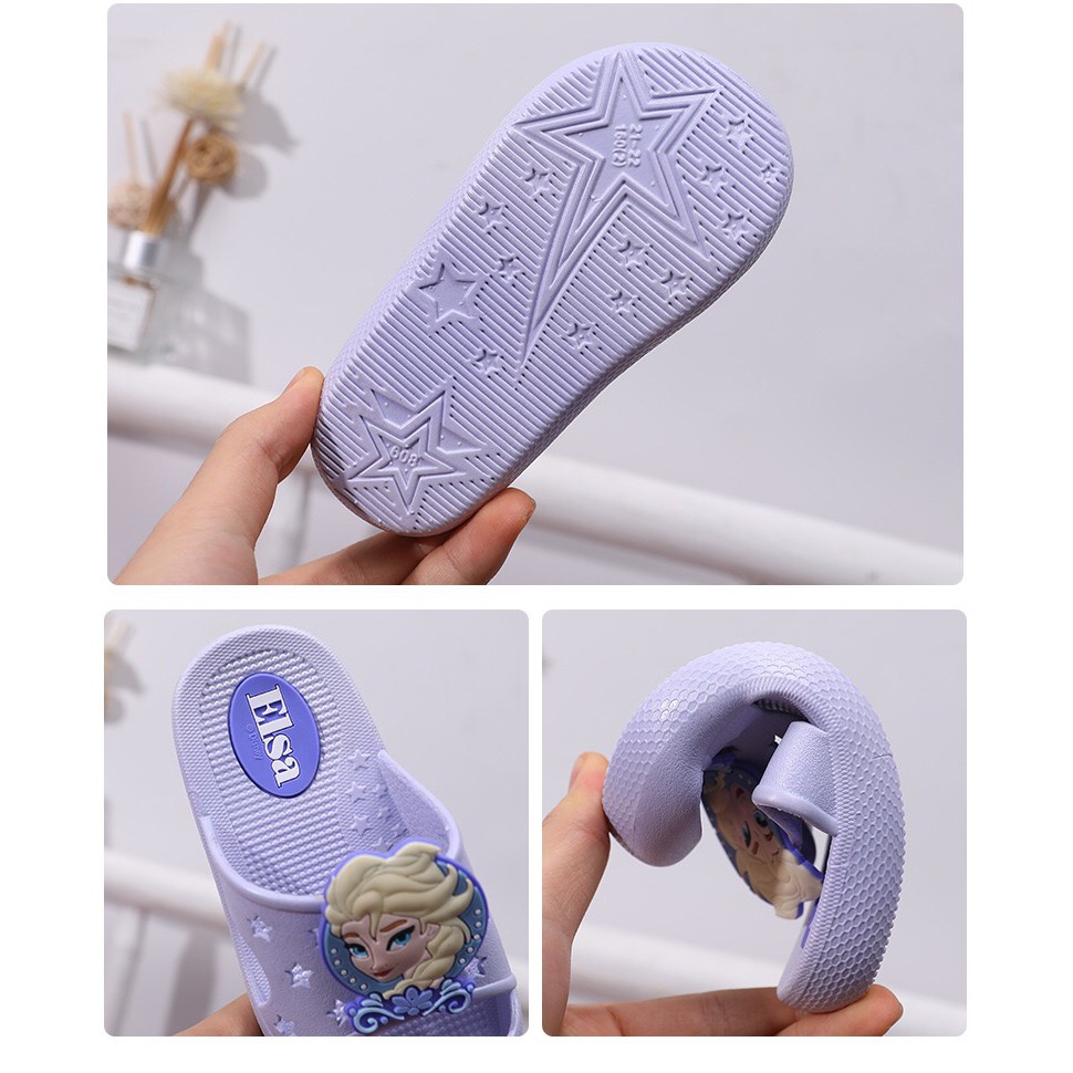 SANDAL ANAK PEREMPUAN SANDAL SLOP FROZEN ELSA SANDAL TIDUR ANTI-SLIP