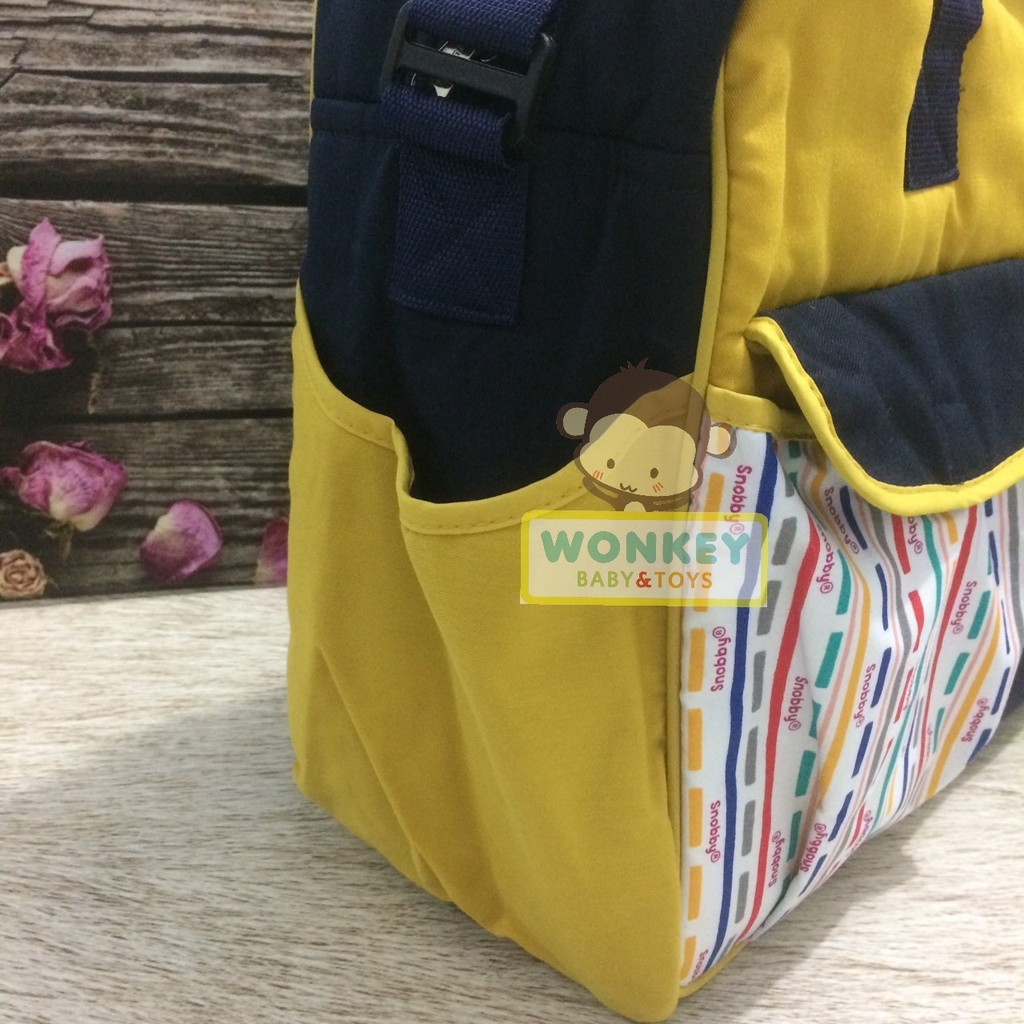 Tas Bayi Snobby Besar Sedang Kecil Ransel Line Artsy Bearly Summit Series / Tas Perlengkapan Bayi Baru Lahir / Diaper Bag