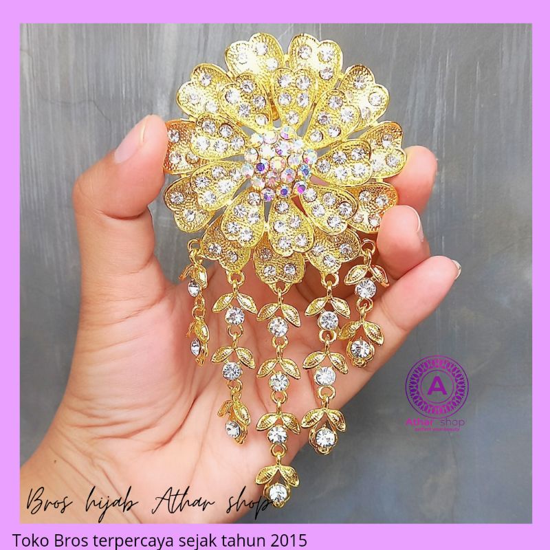 Bros kebaya gold/bros kutubaru/bross kutu baru/ bros jumbo/ bros pengantin