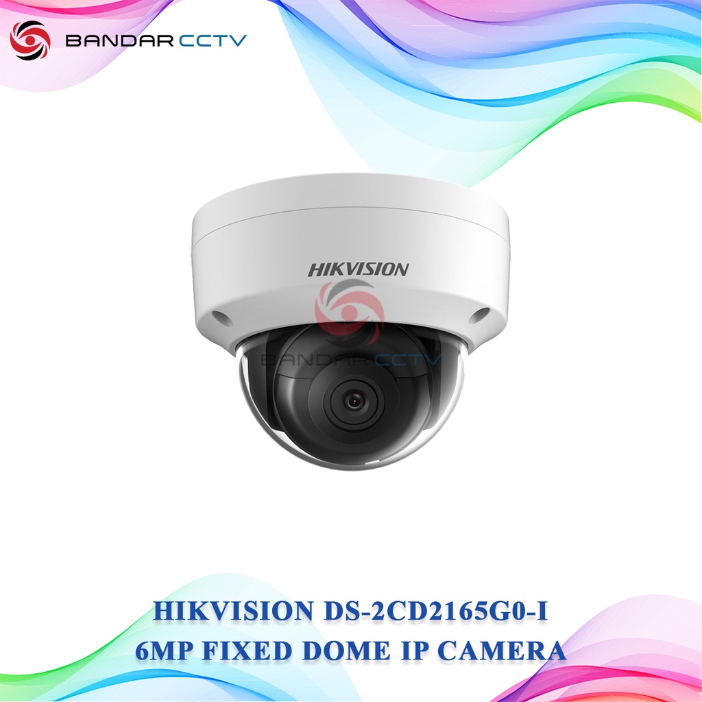 IP Camera 6MP DS 2CD2165G0 I Fixed Dome Network Camera