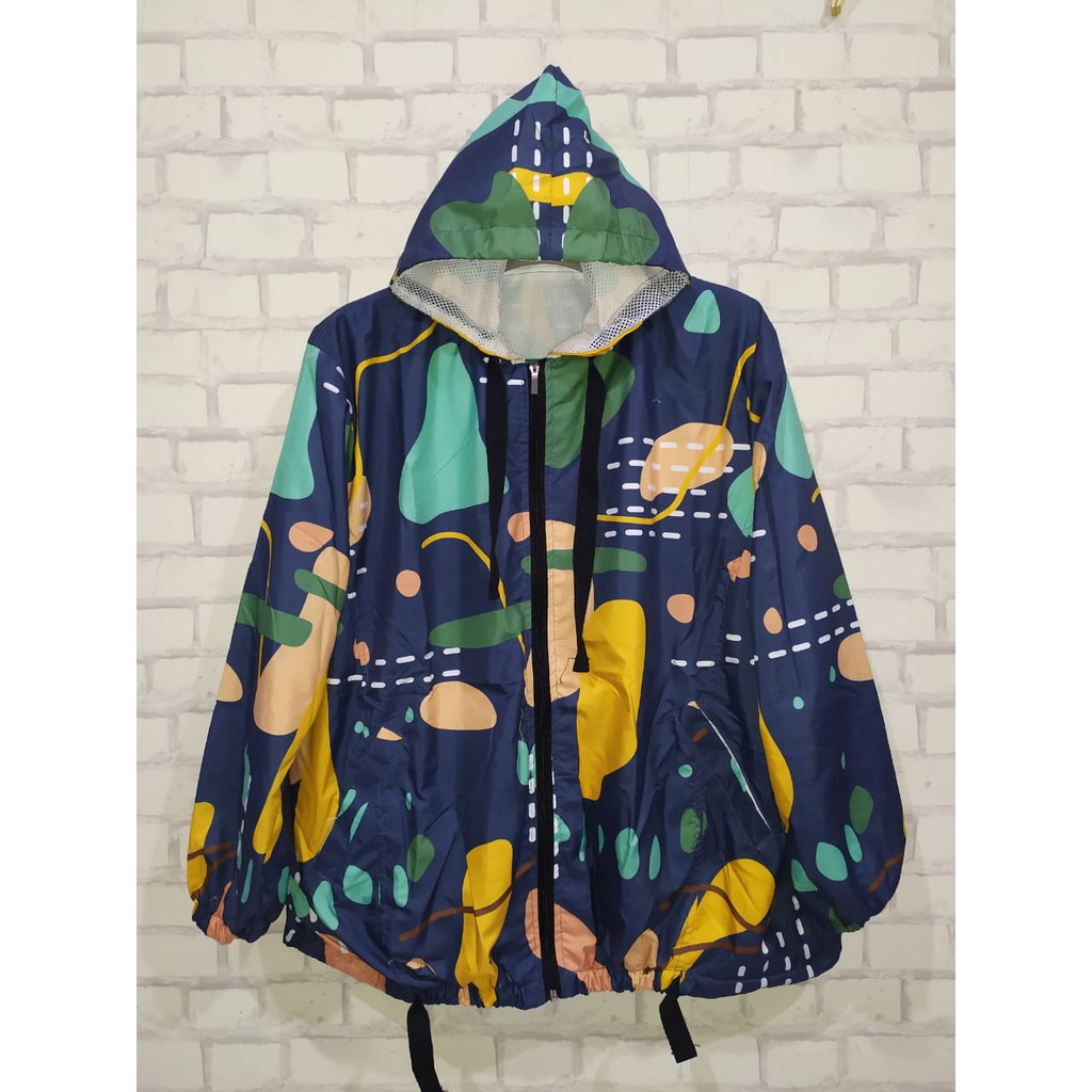 JAKET SEPEDA WANITA  / JAKET PRINTING PARASUT CEWEK