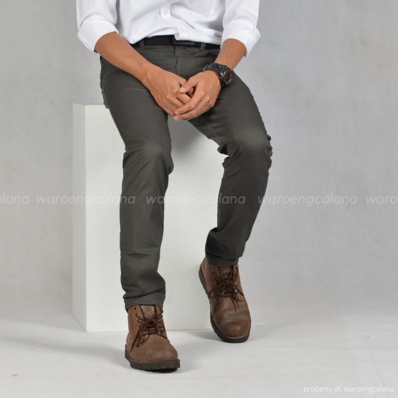 TERLARIS CELANA CHINO PRIA SLIM FIT STRETCH CASUAL FORMAL PREMIUM KERJA KANTORAN HARIAN