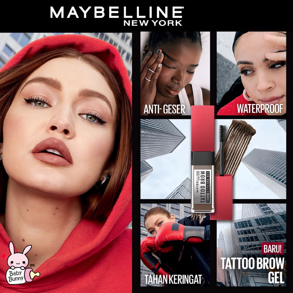 ❤ BELIA ❤ Maybelline Tattoo Brow 3 Day Styling Gel - Makeup Eye | Brow Gel | BPOM