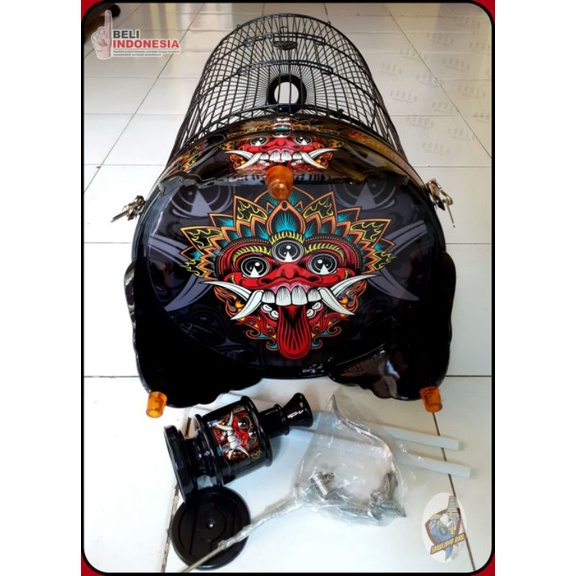 KANDANG LOVEBIRD FULLSET |TEBOK PVC MOTIF | sangkar kandang burung love bird trucukan