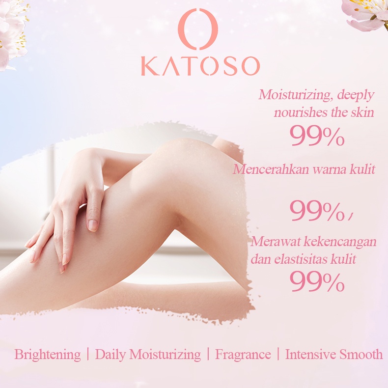 (BPOM) Katoso Camellia Moisturizing Shimmering Body Lotion - 300ml