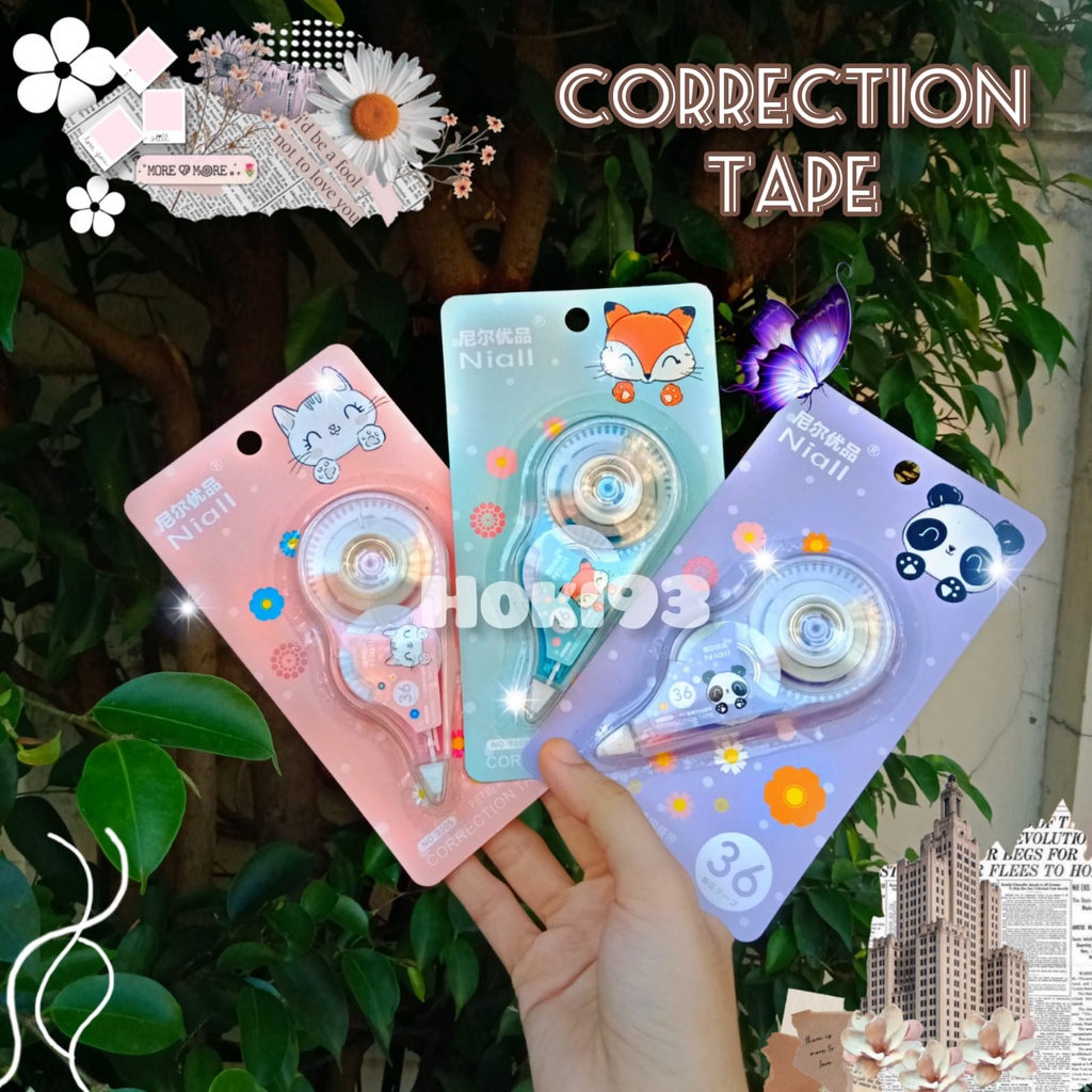 CORRECTION TAPE karakter lucu Tip Ex kertas roll