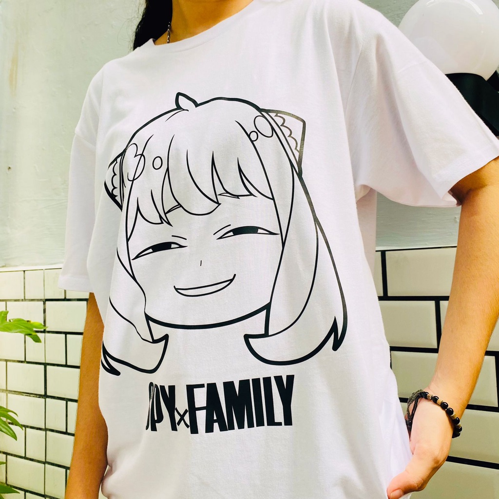 Tshirt Anya Smile  Line Art SPY X Family Anime Manga Premium Unisex