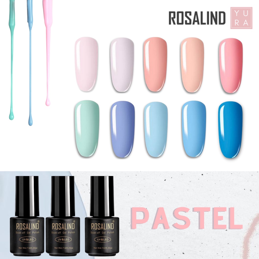 Rosalind Kutek Gel Polish UV LED Pastel Color Series