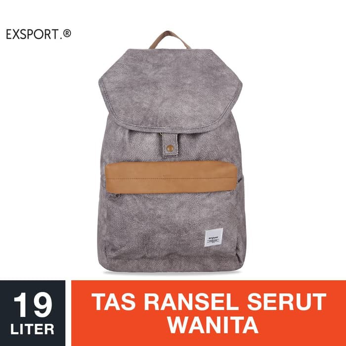 Exsport Jemma 04 Citypack - Grey / Tas Ransel Serut Wanita