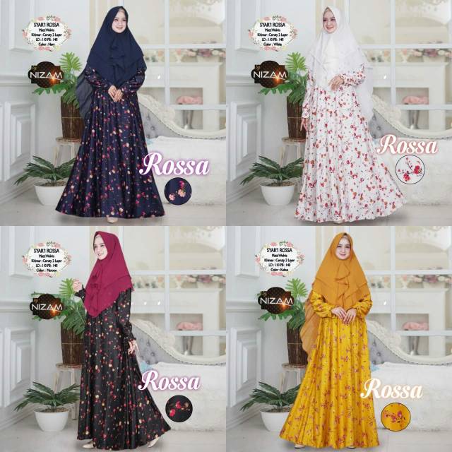 Gamis syari rossa by nizam