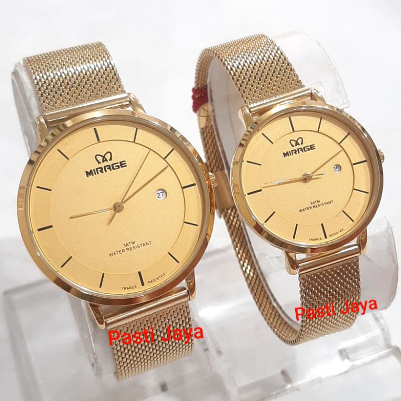 Jam tangan pria dan wanita MIRAGE BRP-8677 ORIGINAL