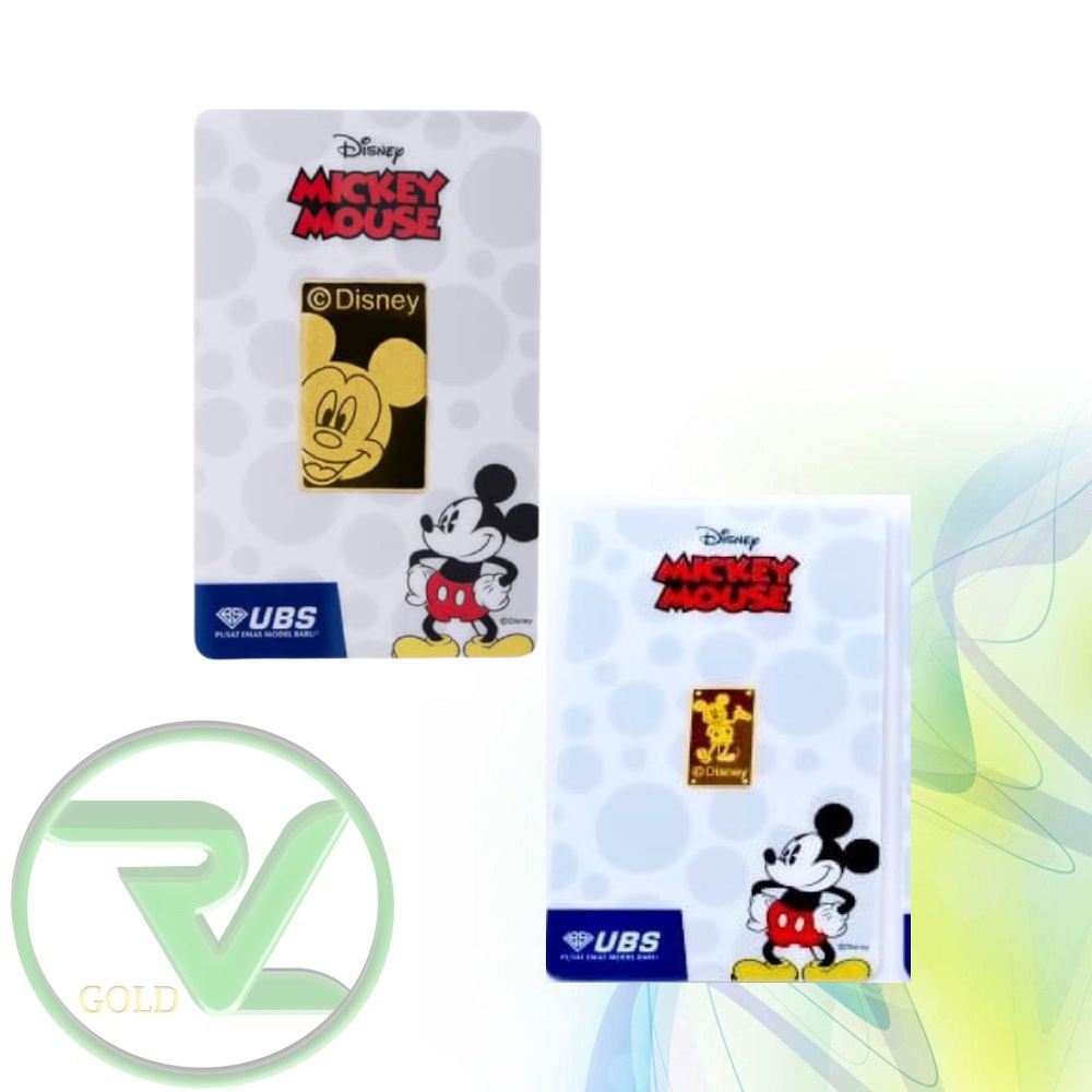 Rvl Gold Ubs Disney Mickey Mouse 10 Gram 10gr