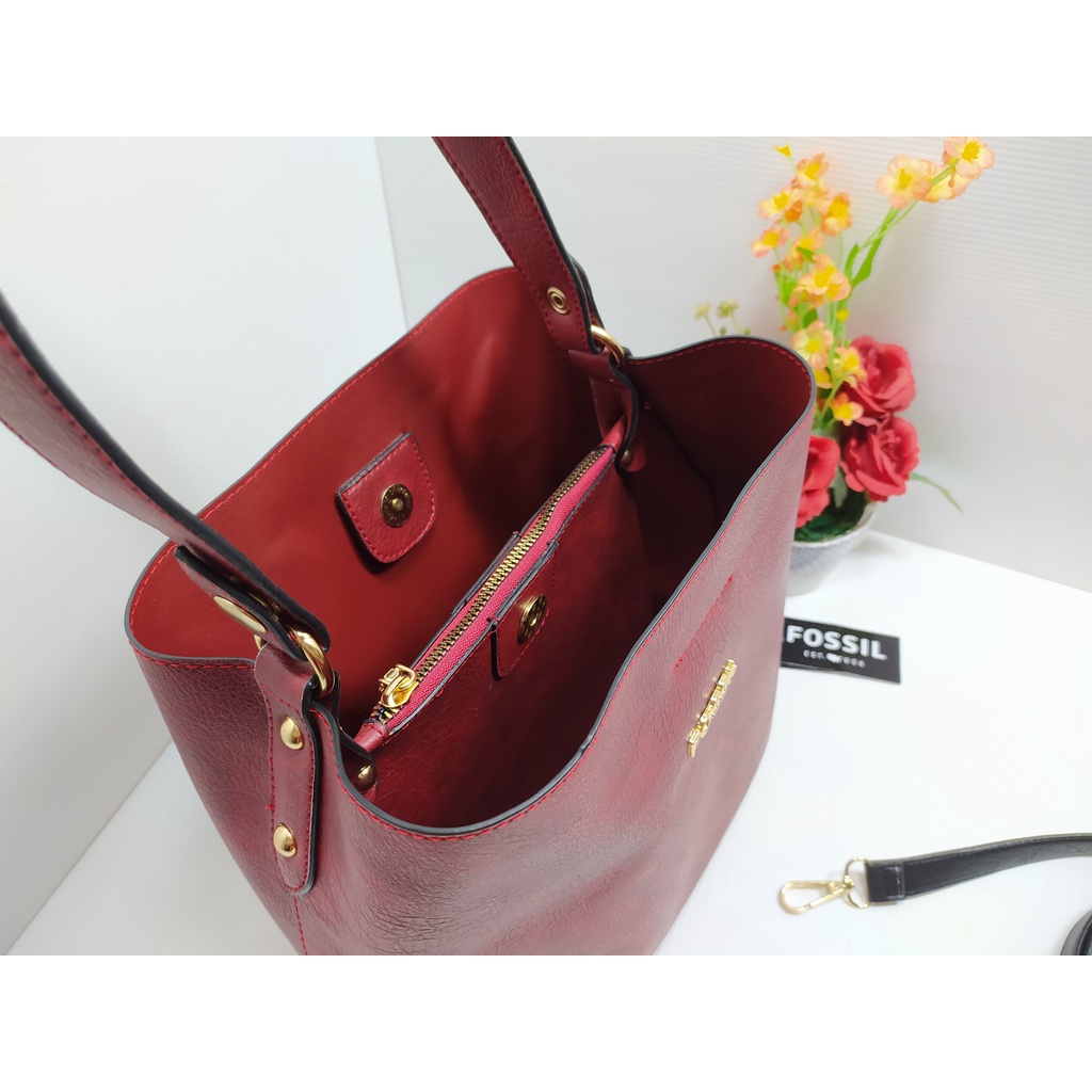 Tas wanita Bucket Retro medium BG/Tas kulit totebag wanita semi premium