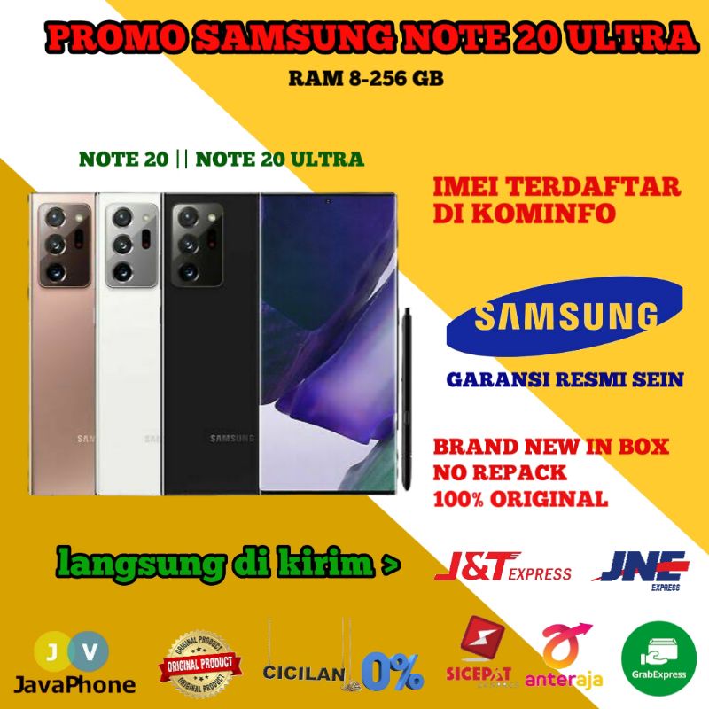 Samsung Galaxy Note 20 Ultra RAM 8/256 GB Resmi Sein