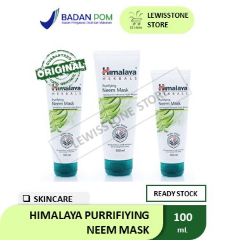 Himalaya Purifying Neem Mask 100 ml / Masker Wajah Pencerah Kulit Penghilang Jerawat Himalaya