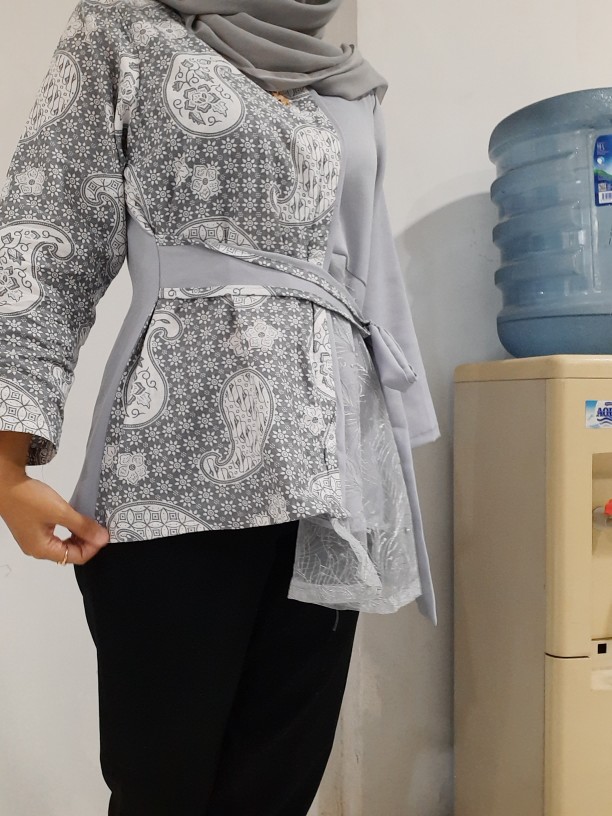 Atasan Batik Wanita Modern Dolby Dolbi Dobby Dobi Batik Cassual Atasan Batik Wanita