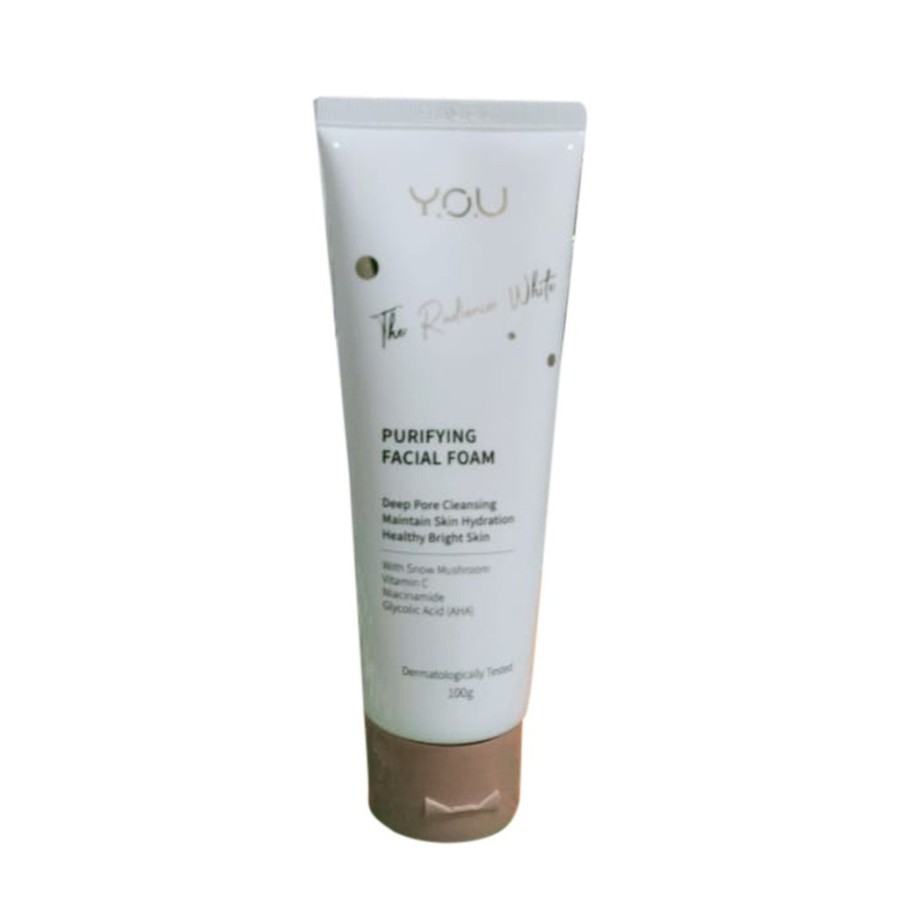 YOU The Radiance White Purifying Facial Foam New Formula [Dengan Kandungan Glycolic Acid (AHA)]