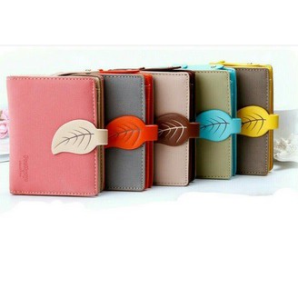 YA 062 - Wallet / Dompet Wanita Lipat Mini fashion korea Daun