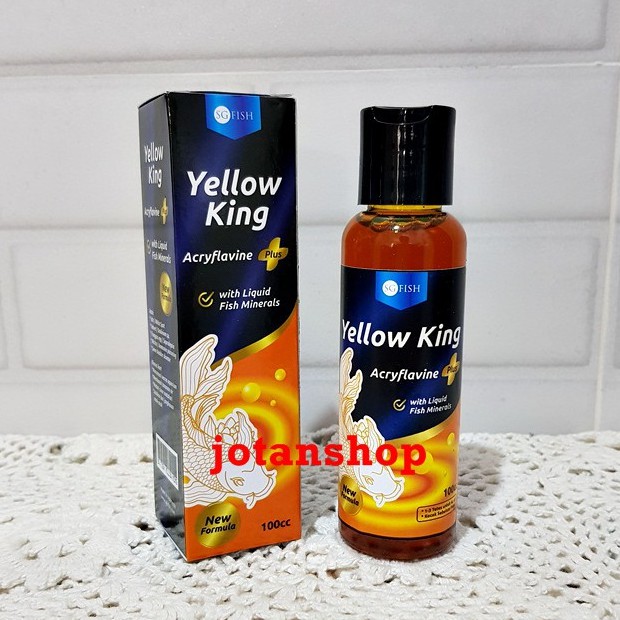 SG FISH YELLOW KING Acryflavine plus acriflavine Obat luka tetes Vitamin Ikan Hias aquarium