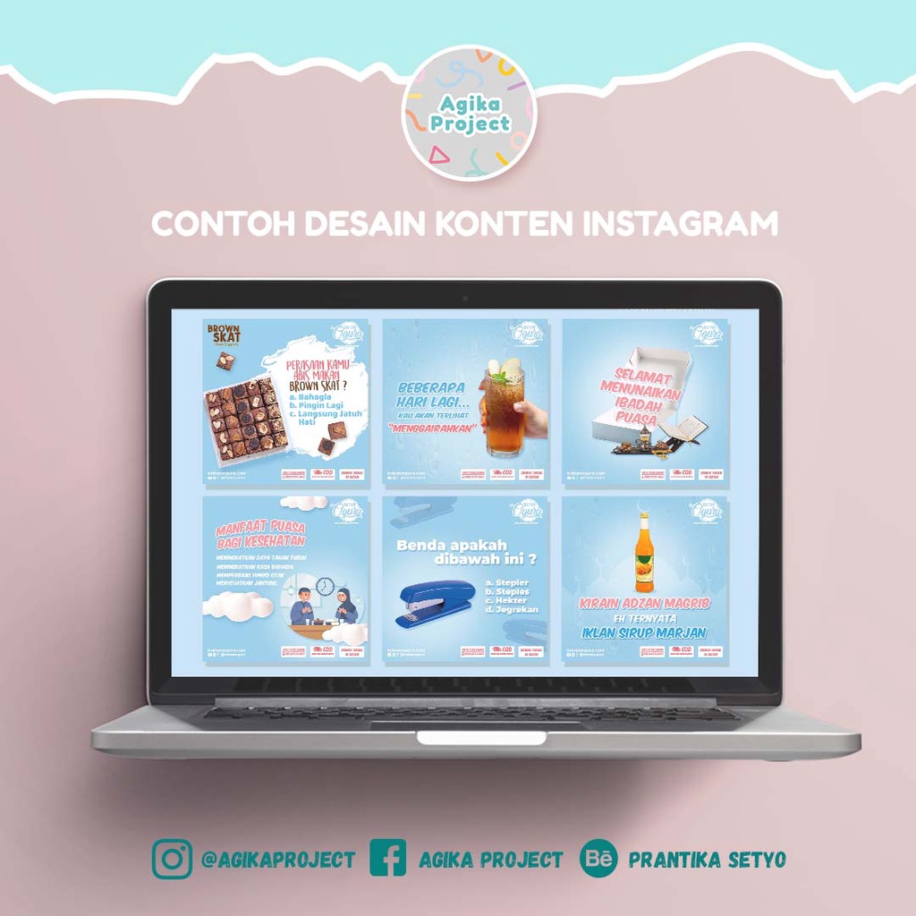 Jasa Desain Feed Instagram/Konten Instagram (PAKET MUDAH)