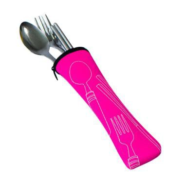 Sendok travel 3 in 1 + pouch