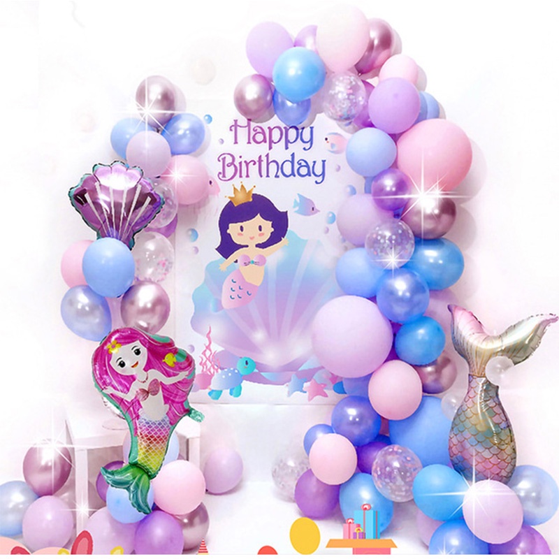 Set paket balon dekorasi ulang tahun anak dekorasi ultah perlengkapan happy birthday party tema putr