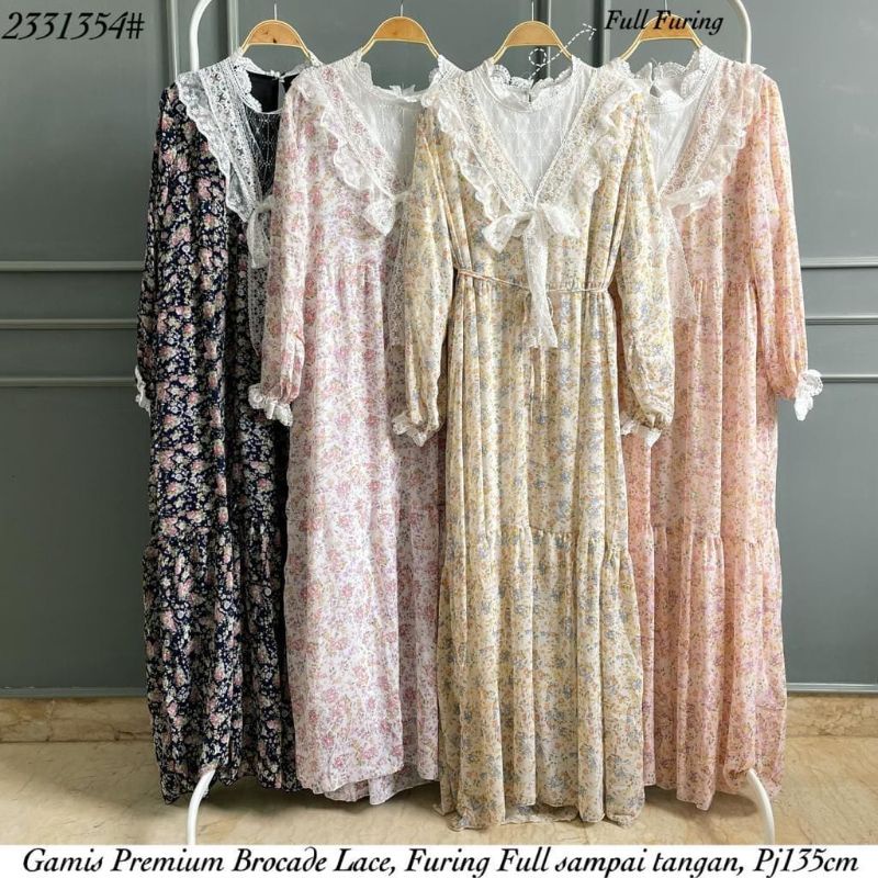 Gamis Ceruty Yuna BKK Vintage Renda Bangkok Import 2331354 Import