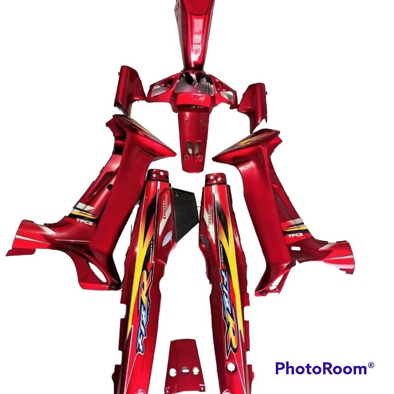 body samping FIZR fizr force full set warna merah maron