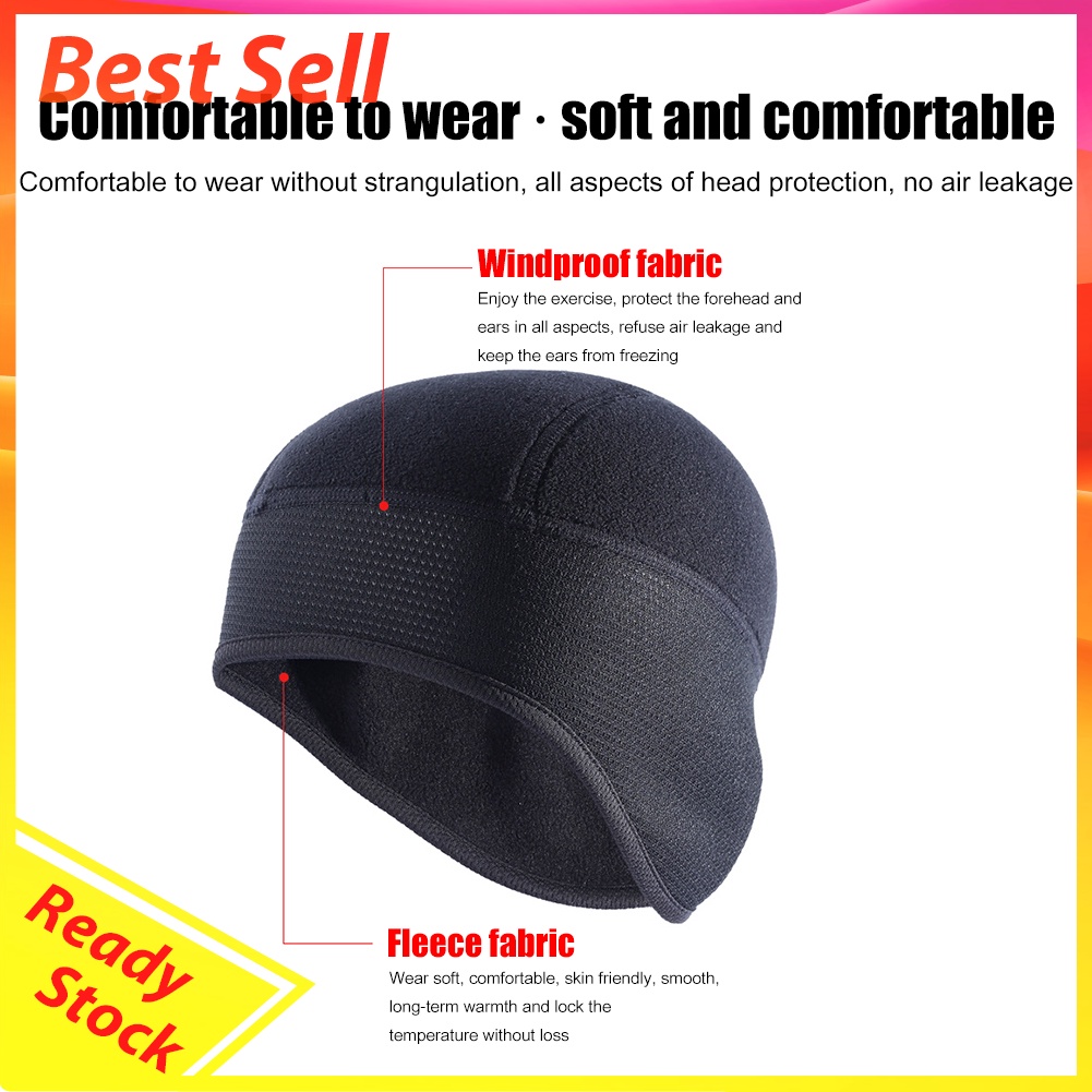 Winter Windproof Cycling Warm Cap Thermal Fleece Bike Riding Beanie Hats